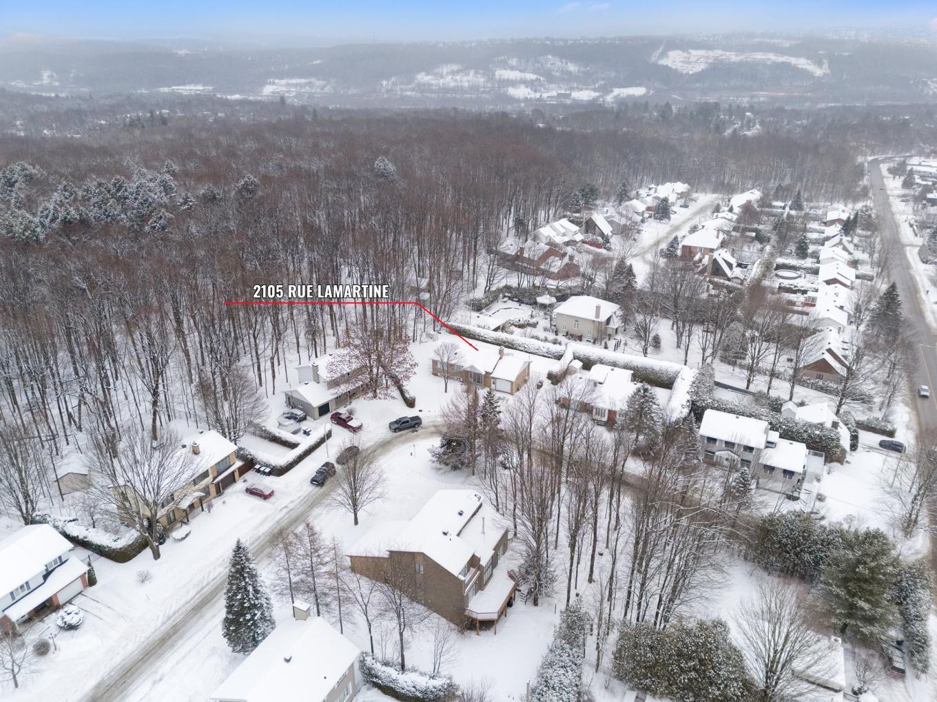 Photo aérienne - 2105 Rue Lamartine, Sherbrooke (Les Nations), QC - Outdoor With View