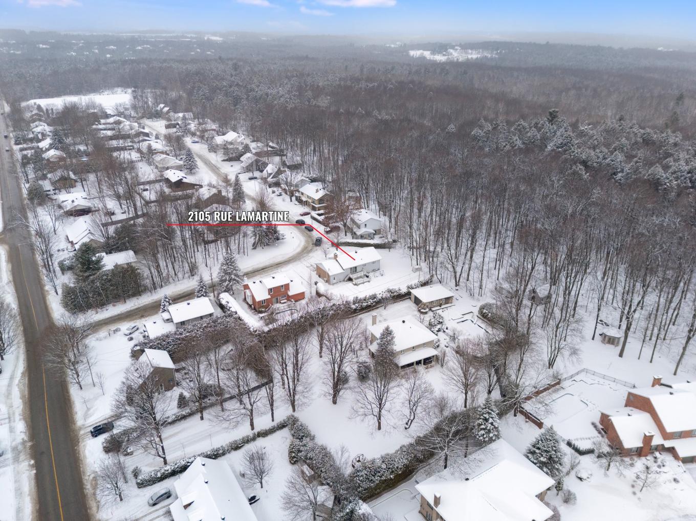 Photo aérienne - 2105 Rue Lamartine, Sherbrooke (Les Nations), QC - Outdoor With View