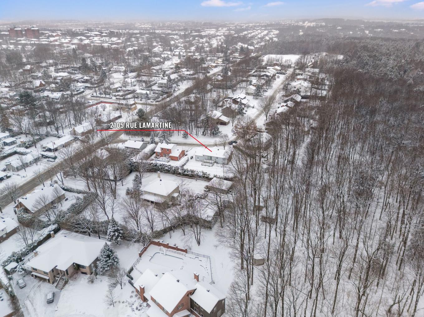 Photo aérienne - 2105 Rue Lamartine, Sherbrooke (Les Nations), QC - Outdoor With View