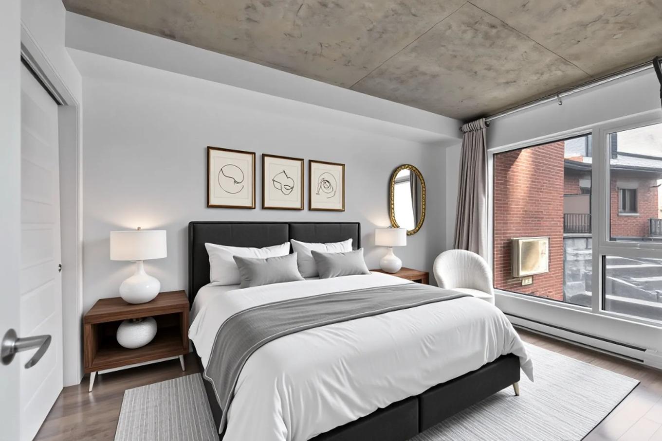 Chambre à coucher principale - 222-225 Rue De La Montagne, Montréal (Le Sud-Ouest), QC - Indoor Photo Showing Bedroom