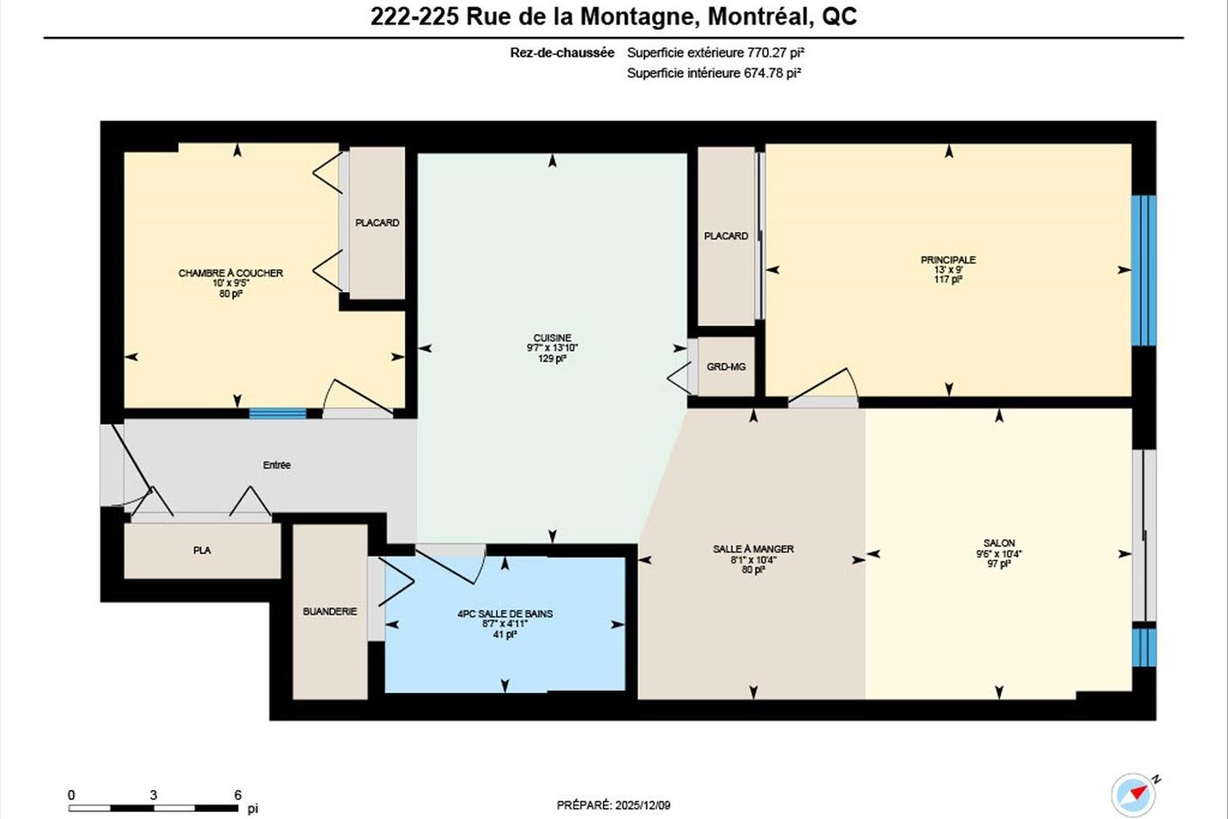 Plan (croquis) - 222-225 Rue De La Montagne, Montréal (Le Sud-Ouest), QC - Other