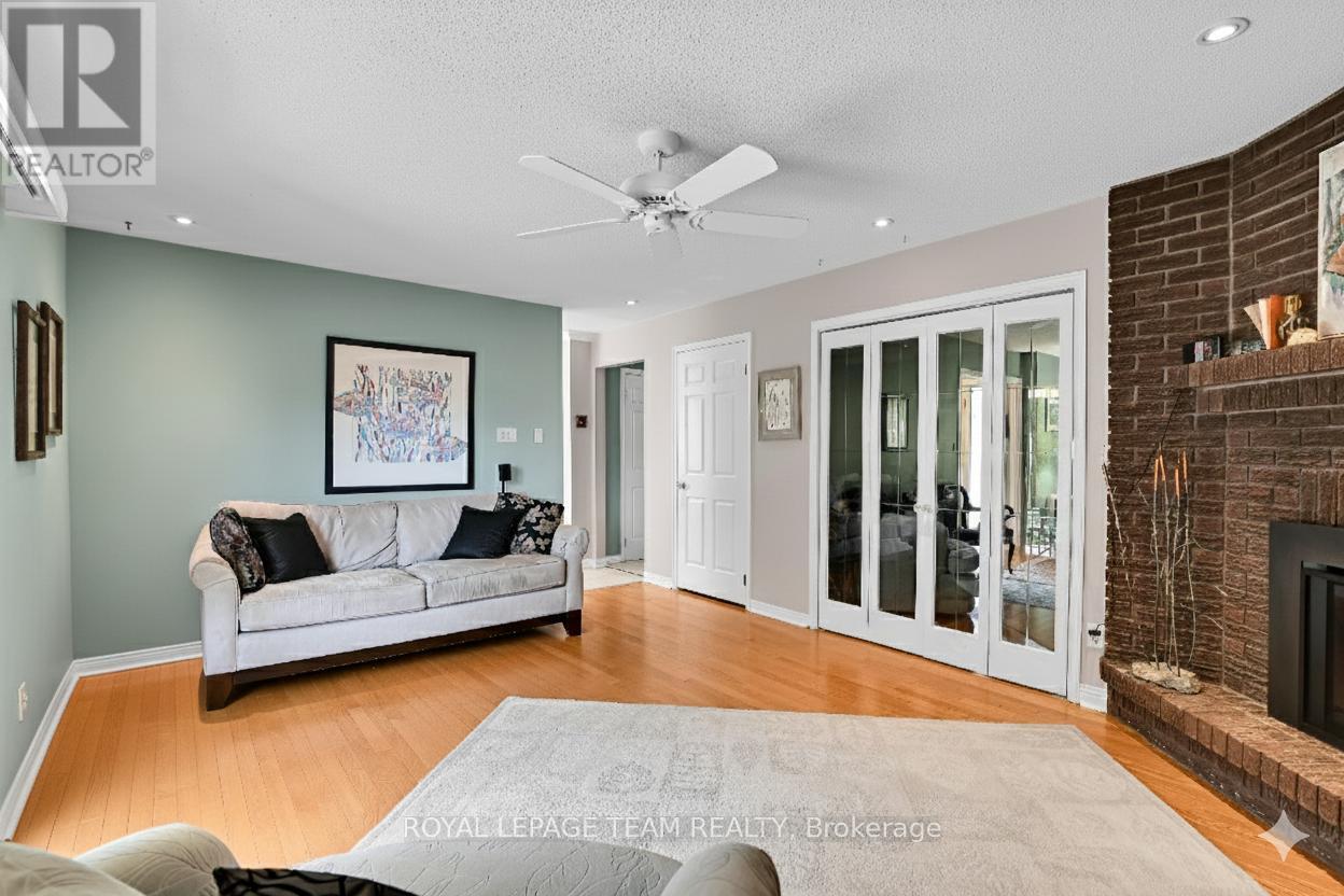 64 Lillico Drive, Ottawa, ON - Indoor Photo Showing Living Room With Fireplace
