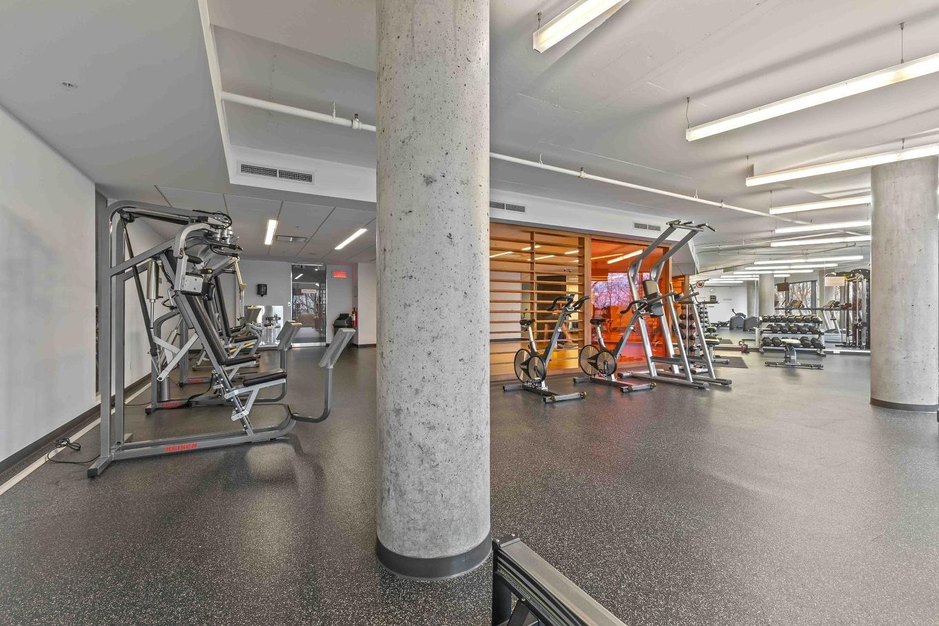 Salle d'exercice - 2709-299 Rue De La Rotonde, Montréal (Verdun/Île-Des-Soeurs), QC - Indoor Photo Showing Gym Room