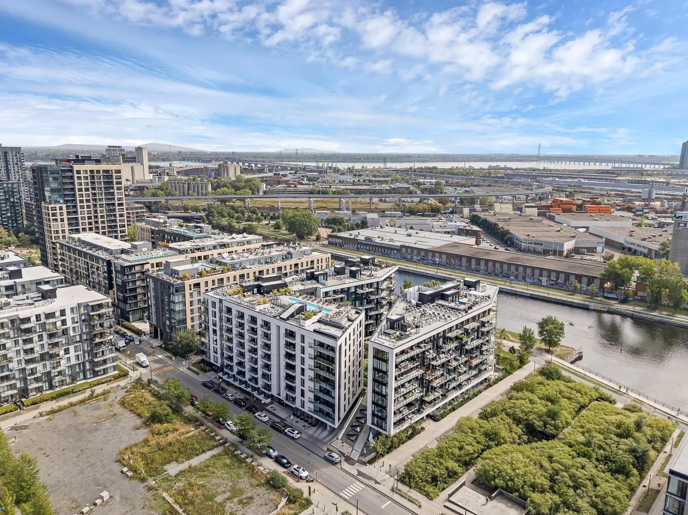Photo aérienne - 218-1550 Rue Des Bassins, Montréal (Le Sud-Ouest), QC - Outdoor With View