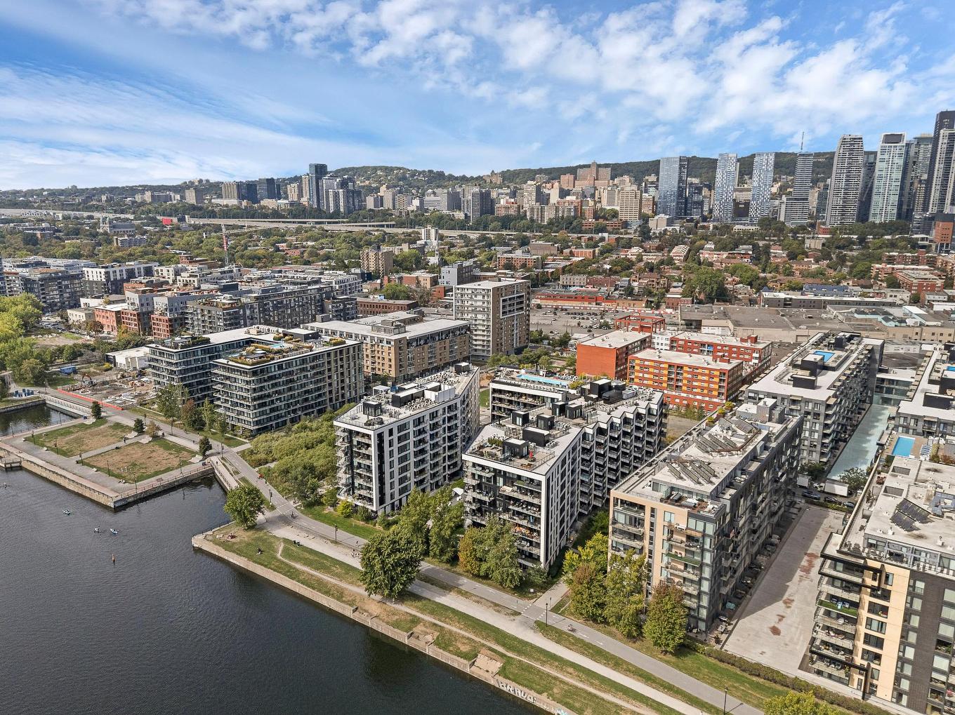 Photo aérienne - 218-1550 Rue Des Bassins, Montréal (Le Sud-Ouest), QC - Outdoor With View