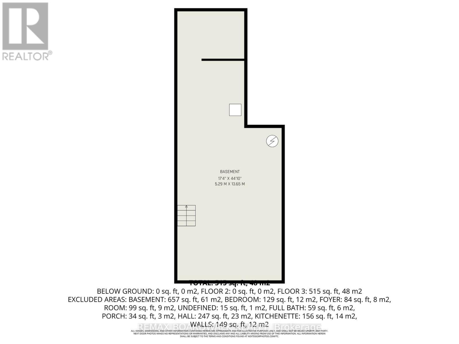 Floor Plan Basement - 20 Montague Street, Smiths Falls, ON - Other