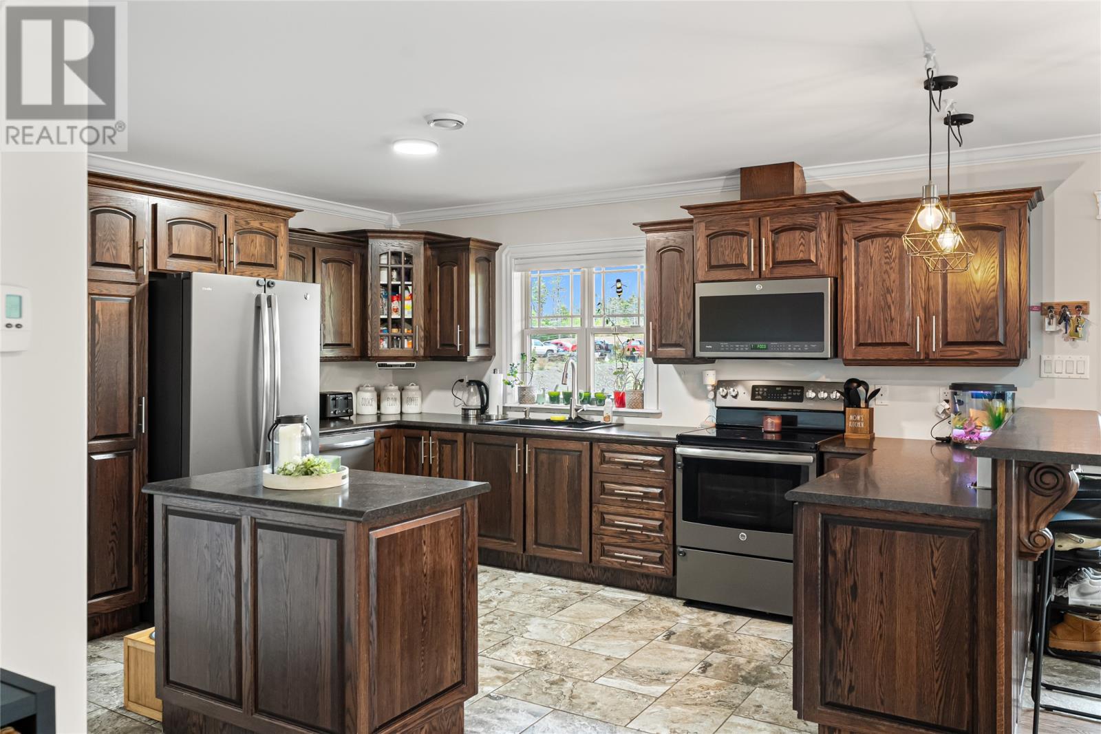 203 Marine Drive, Marystown, NL - Indoor Photo Showing Kitchen With Double Sink