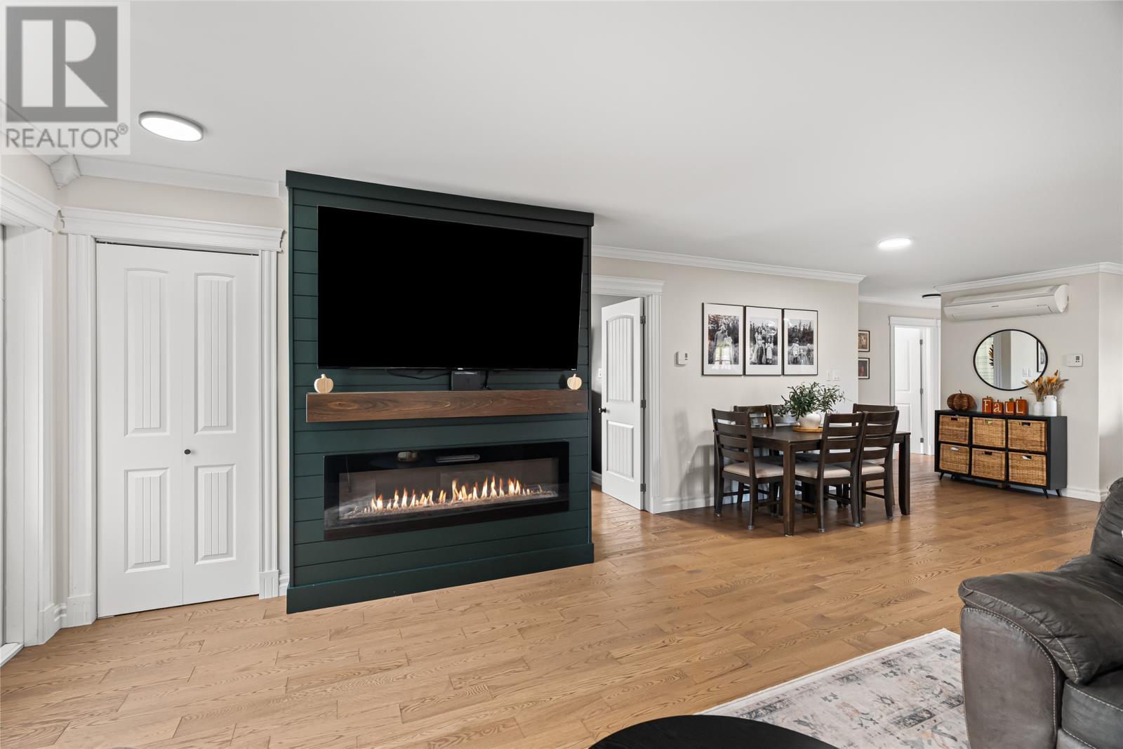 203 Marine Drive, Marystown, NL - Indoor Photo Showing Living Room With Fireplace