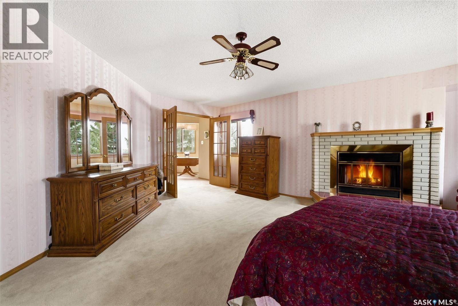 250 Prospect Crescent, Lumsden, SK - Indoor With Fireplace