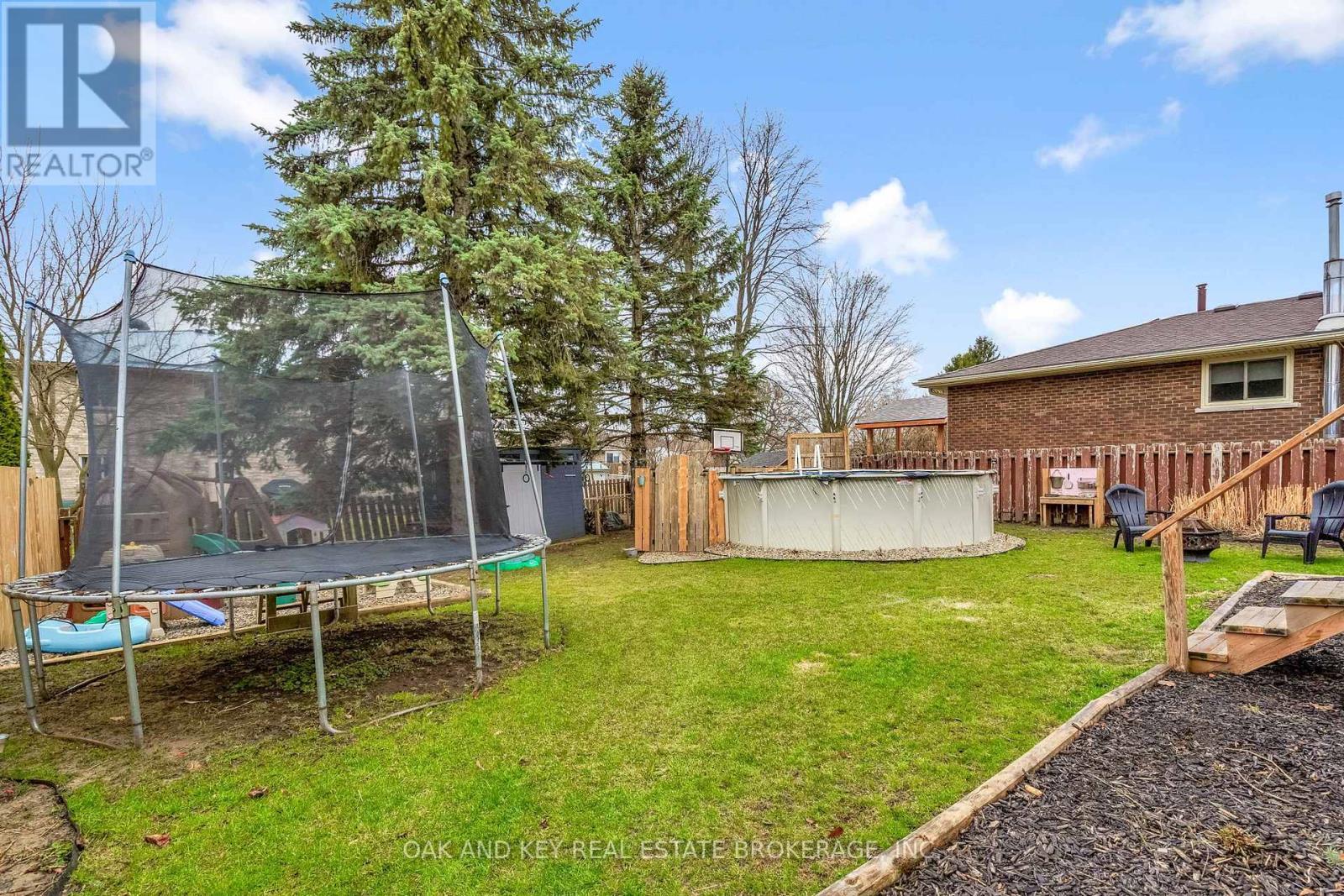 26 Sinclair Avenue, St. Thomas, ON - Outdoor With Above Ground Pool With Backyard