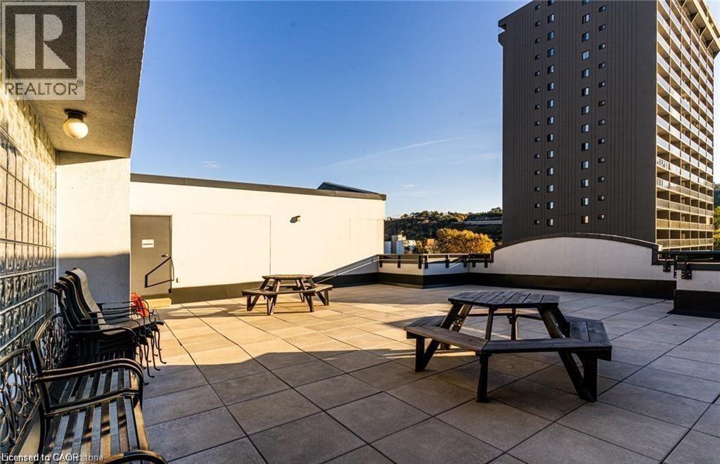 Rooftop Patio - 175 E Hunter Street E Unit# 404, Hamilton, ON - Outdoor With Deck Patio Veranda