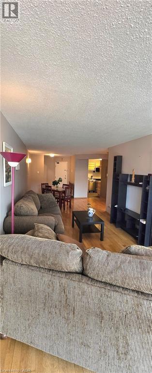 Living Room w/ view - 175 E Hunter Street E Unit# 404, Hamilton, ON - Indoor Photo Showing Other Room