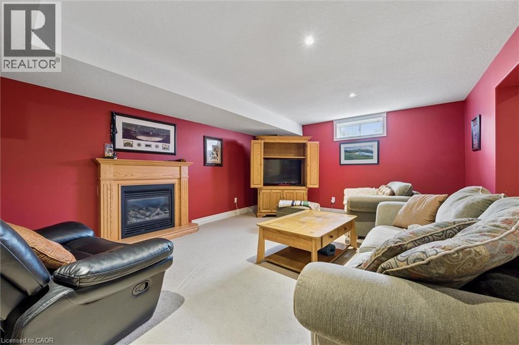 285 Deer Ridge Drive, Kitchener, ON - Indoor Photo Showing Living Room With Fireplace