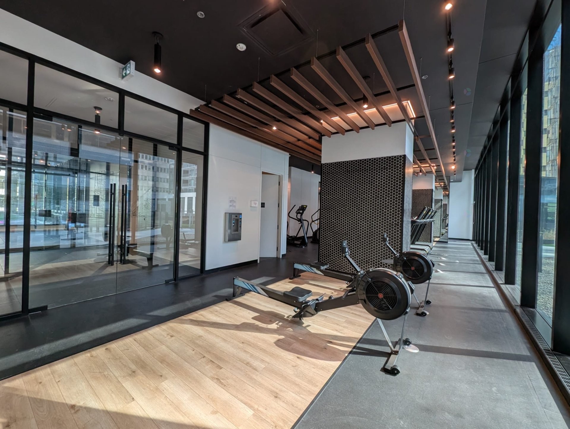 Salle d'exercice - 3708-1210 Rue Jeanne-Mance, Montréal (Ville-Marie), QC - Indoor Photo Showing Other Room