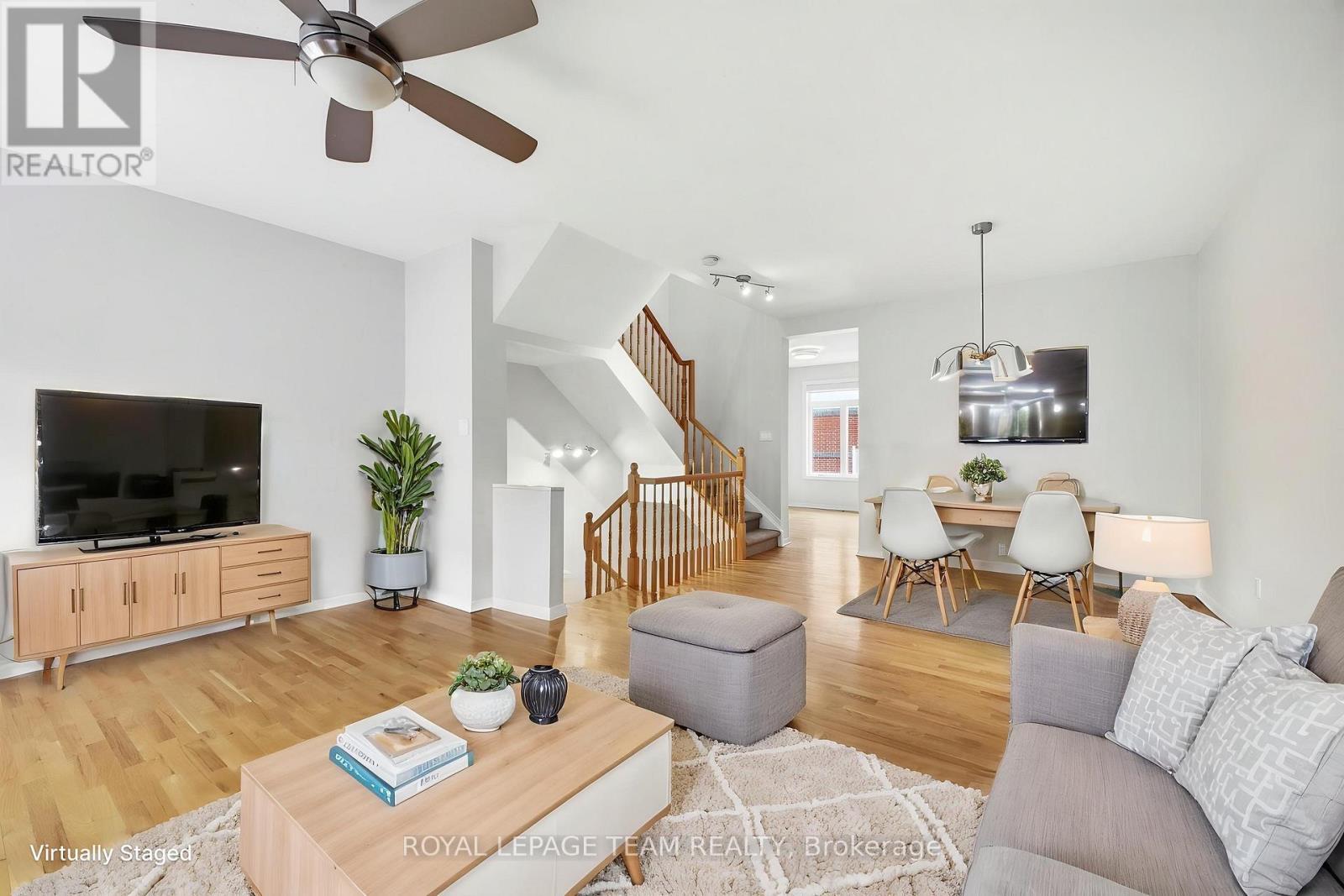 Virtually staged - 5 Island Creek Private, Ottawa, ON - Indoor Photo Showing Living Room
