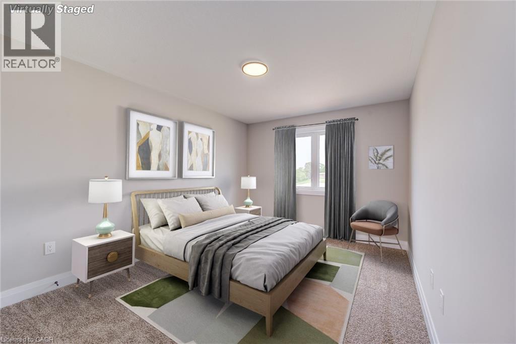 VIRTUALLY STAGED - 102 Thackeray Way, Harriston, ON - Indoor Photo Showing Bedroom