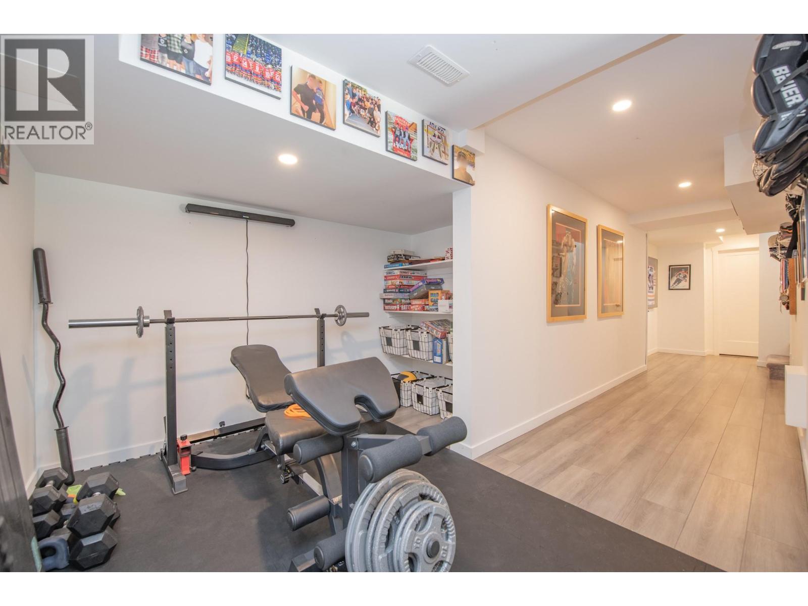 Fitness workout area - 702 Cypress Drive, Coldstream, BC - Indoor