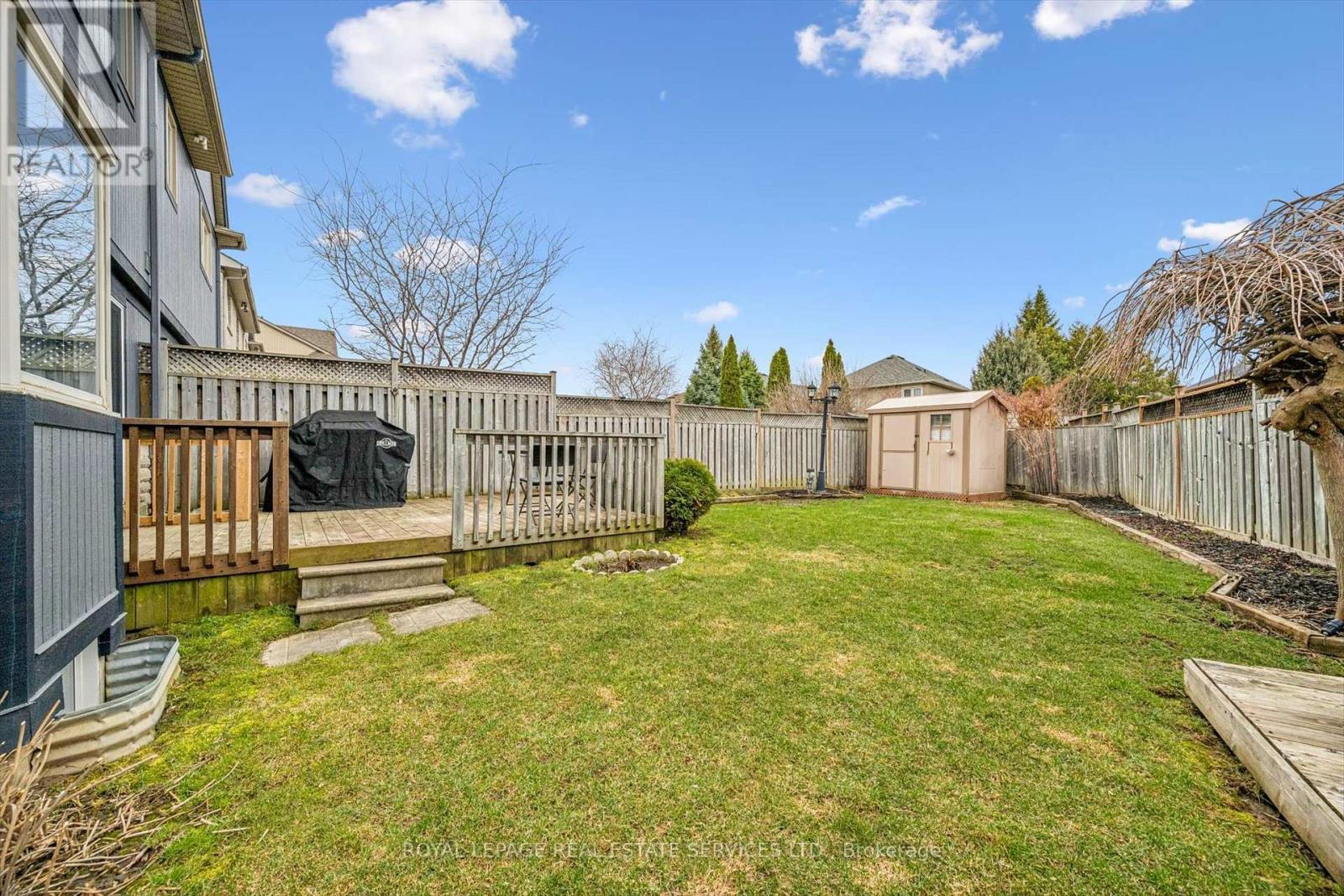 Extra-Spacious Backyard with Storage Shed - 1888 Stevington Crescent, Mississauga, ON - Outdoor