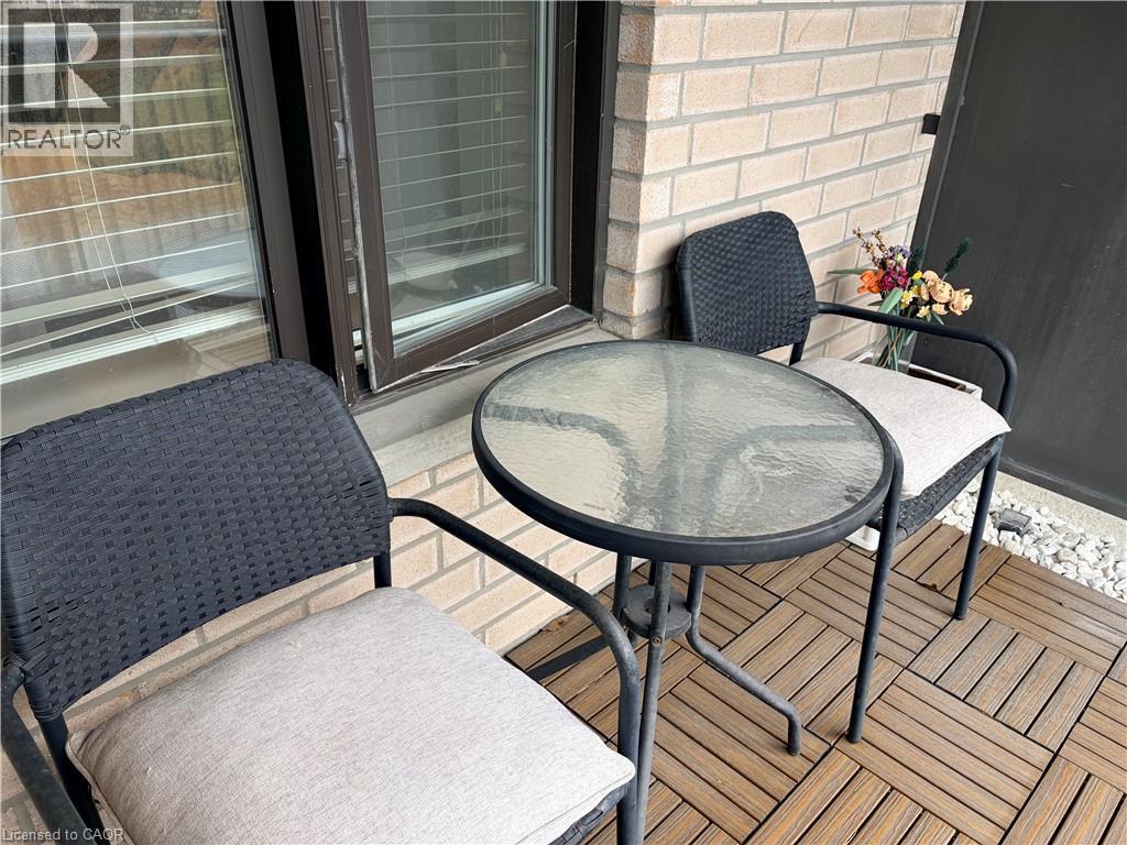 View of balcony - 776 Laurelwood Drive Unit# 406, Waterloo, ON - Outdoor With Deck Patio Veranda With Exterior