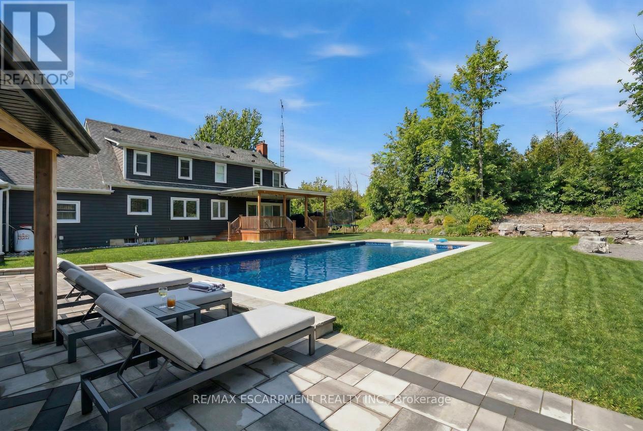 192 Concession 14 E, Hamilton, ON - Outdoor With In Ground Pool With Deck Patio Veranda