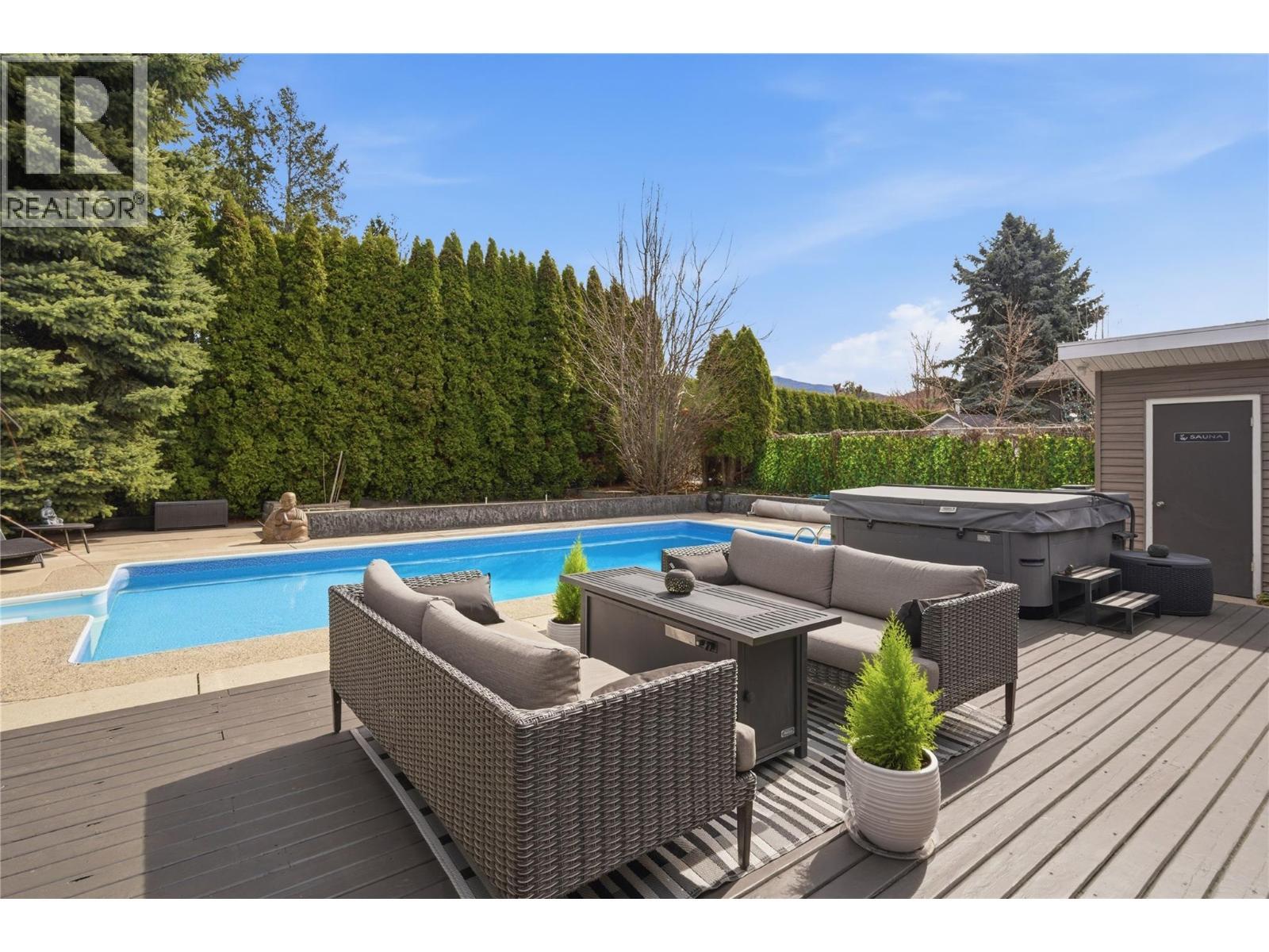 4337 Dunvegan Court, Kelowna, BC - Outdoor With In Ground Pool With Deck Patio Veranda