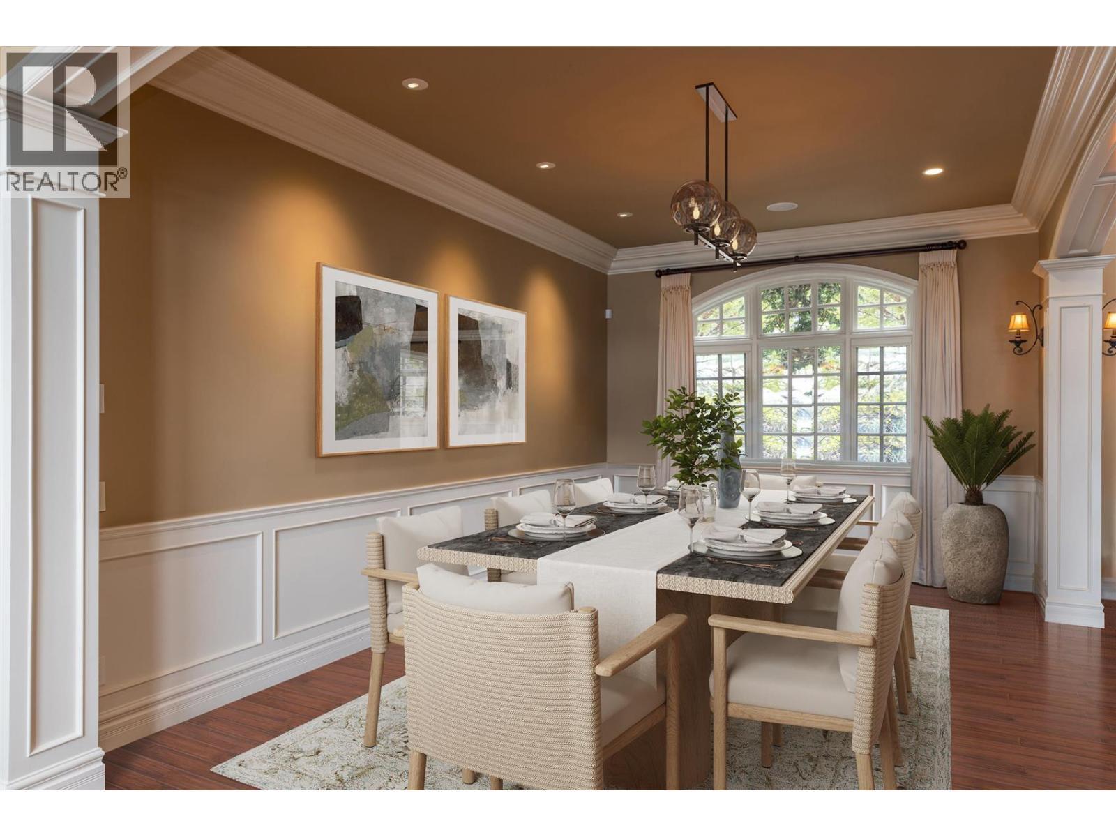 Virtually staged dining room - 225 Swick Road, Kelowna, BC - Indoor