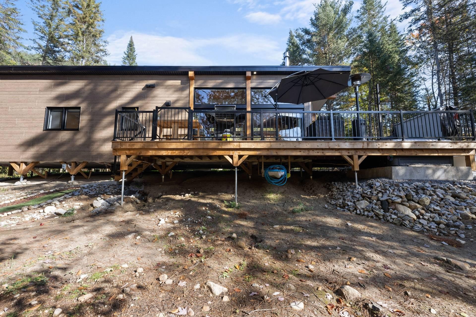 Back of Structure - 50 Rue Des Cougars, Saint-Côme, QC - Outdoor With Deck Patio Veranda