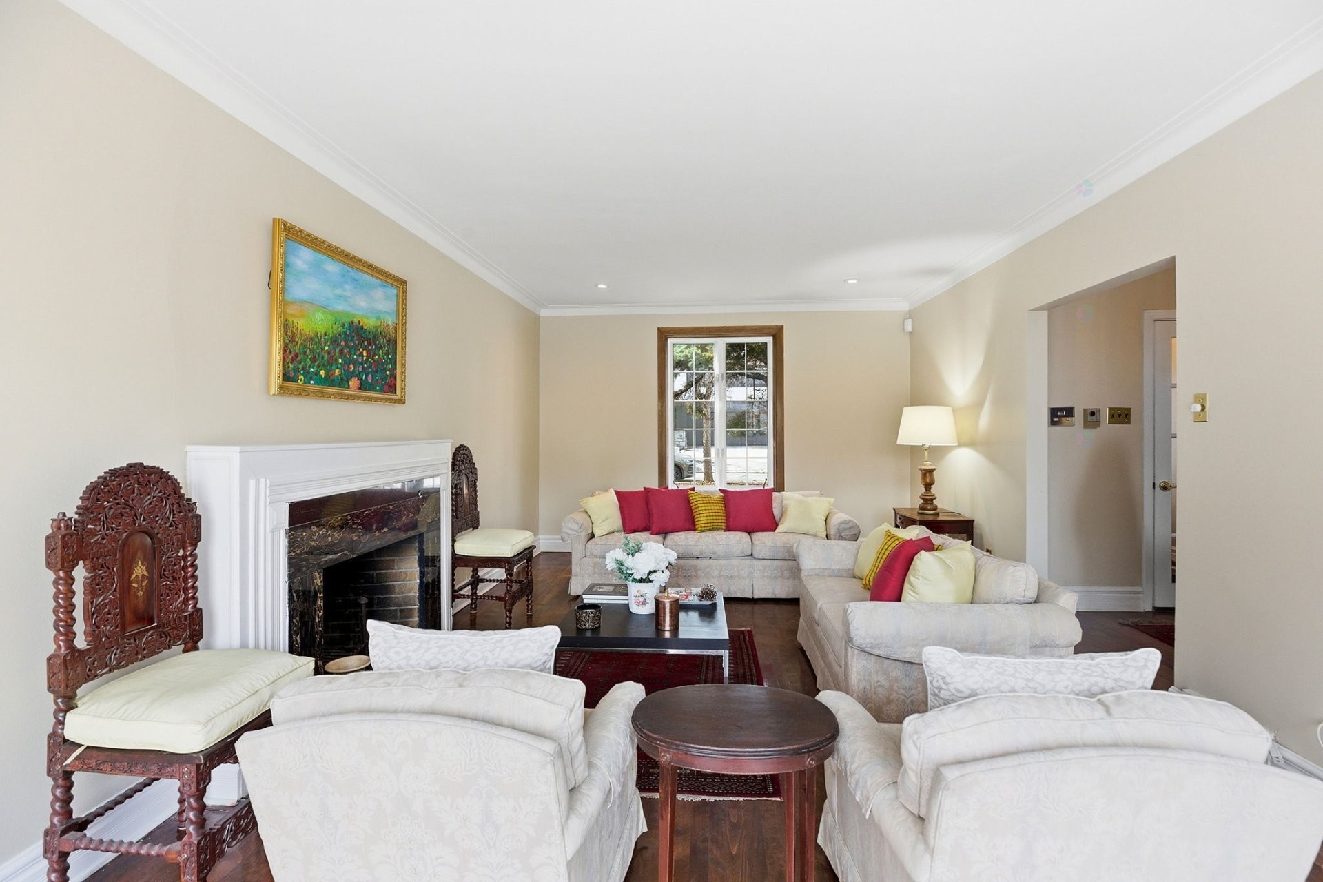 Salon - 138 Av. Highfield, Mont-Royal, QC - Indoor Photo Showing Living Room With Fireplace