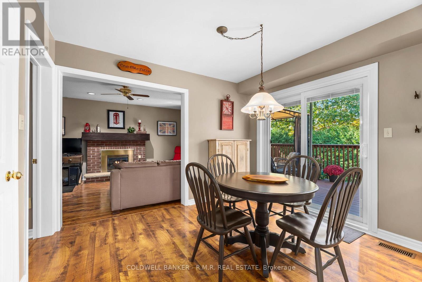 Breakfast Area with Walkout to Deck - 24 Testa Road, Uxbridge, ON - Indoor Photo Showing Dining Room