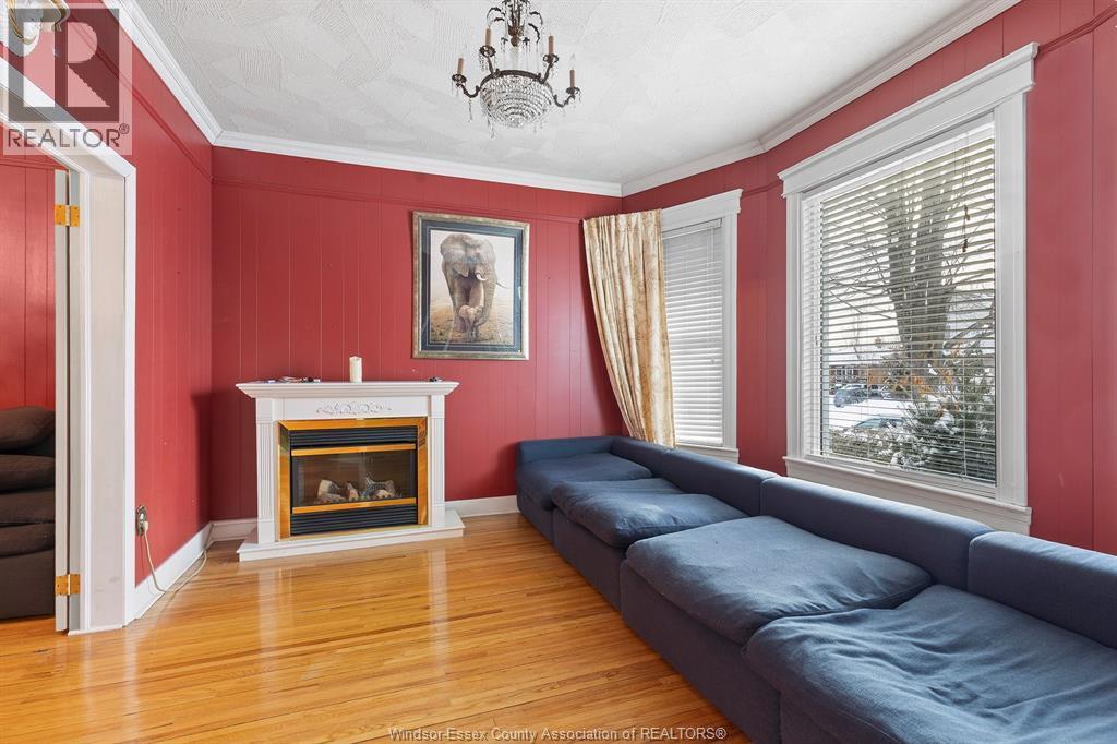 1232 Janette, Windsor, ON - Indoor Photo Showing Living Room With Fireplace