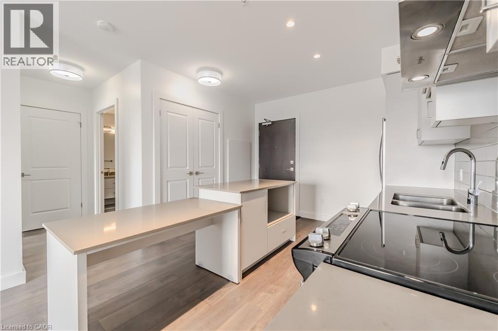 50 Grand Avenue S Unit# 1604, Cambridge, ON - Indoor Photo Showing Kitchen With Double Sink