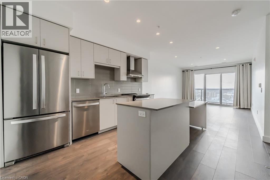 50 Grand Avenue S Unit# 1604, Cambridge, ON - Indoor Photo Showing Kitchen With Upgraded Kitchen