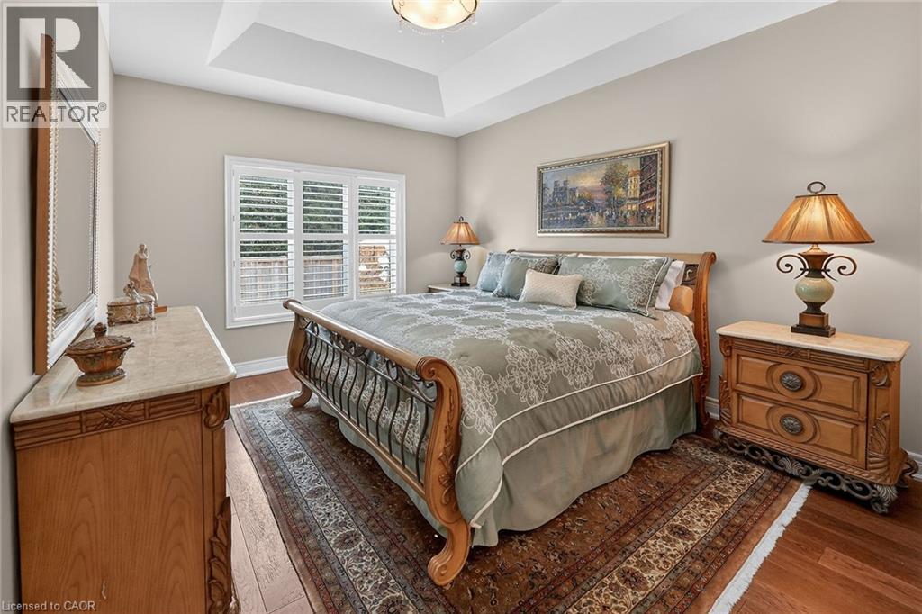 Spacious primary bedroom with cove ceiling - 1 Cedar Drive, St. Davids, ON - Indoor Photo Showing Bedroom