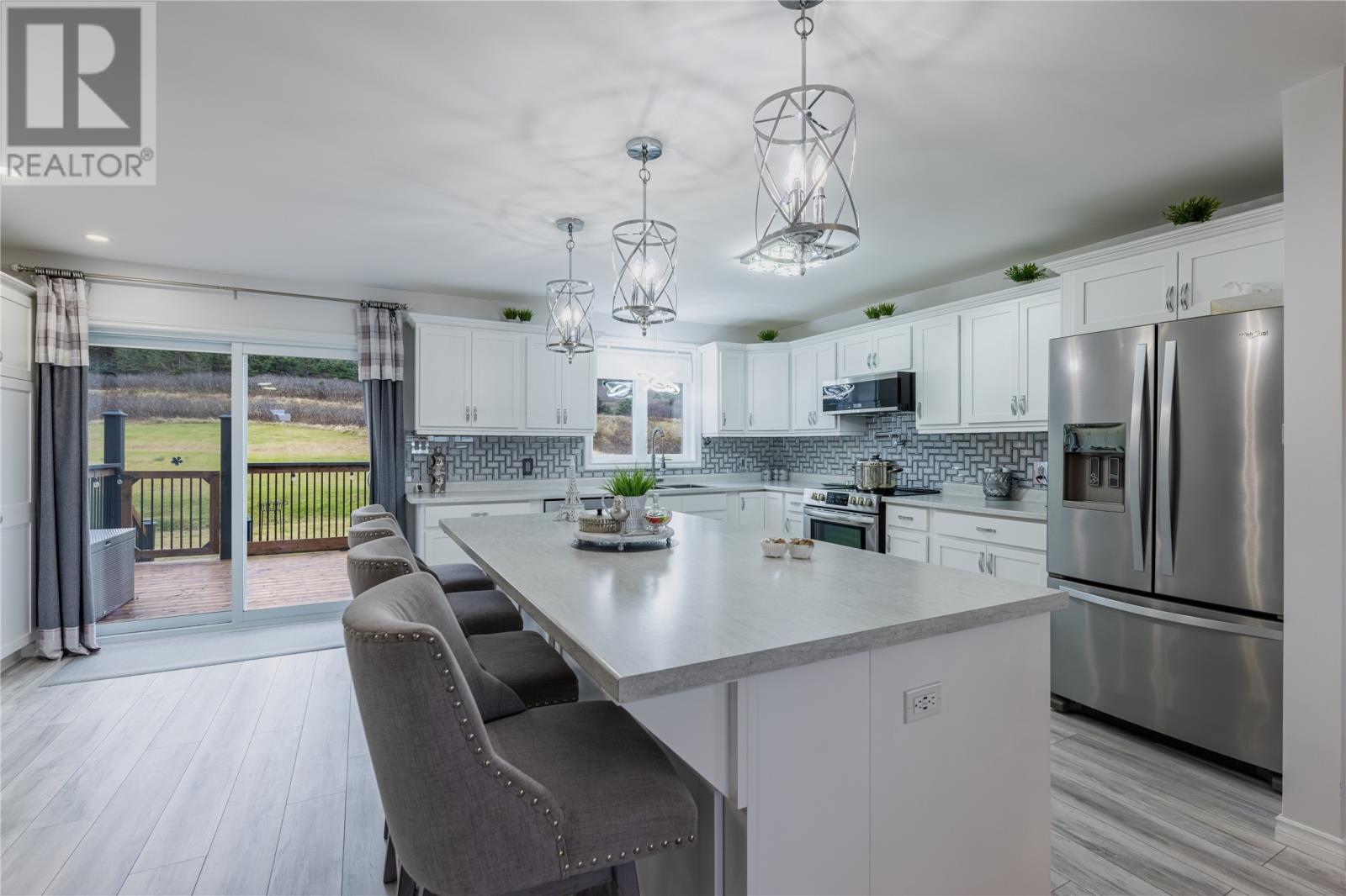 8 ft Kitchen Island - 3 Lundrigans Road, Peters River, NL - Indoor Photo Showing Kitchen With Stainless Steel Kitchen With Upgraded Kitchen