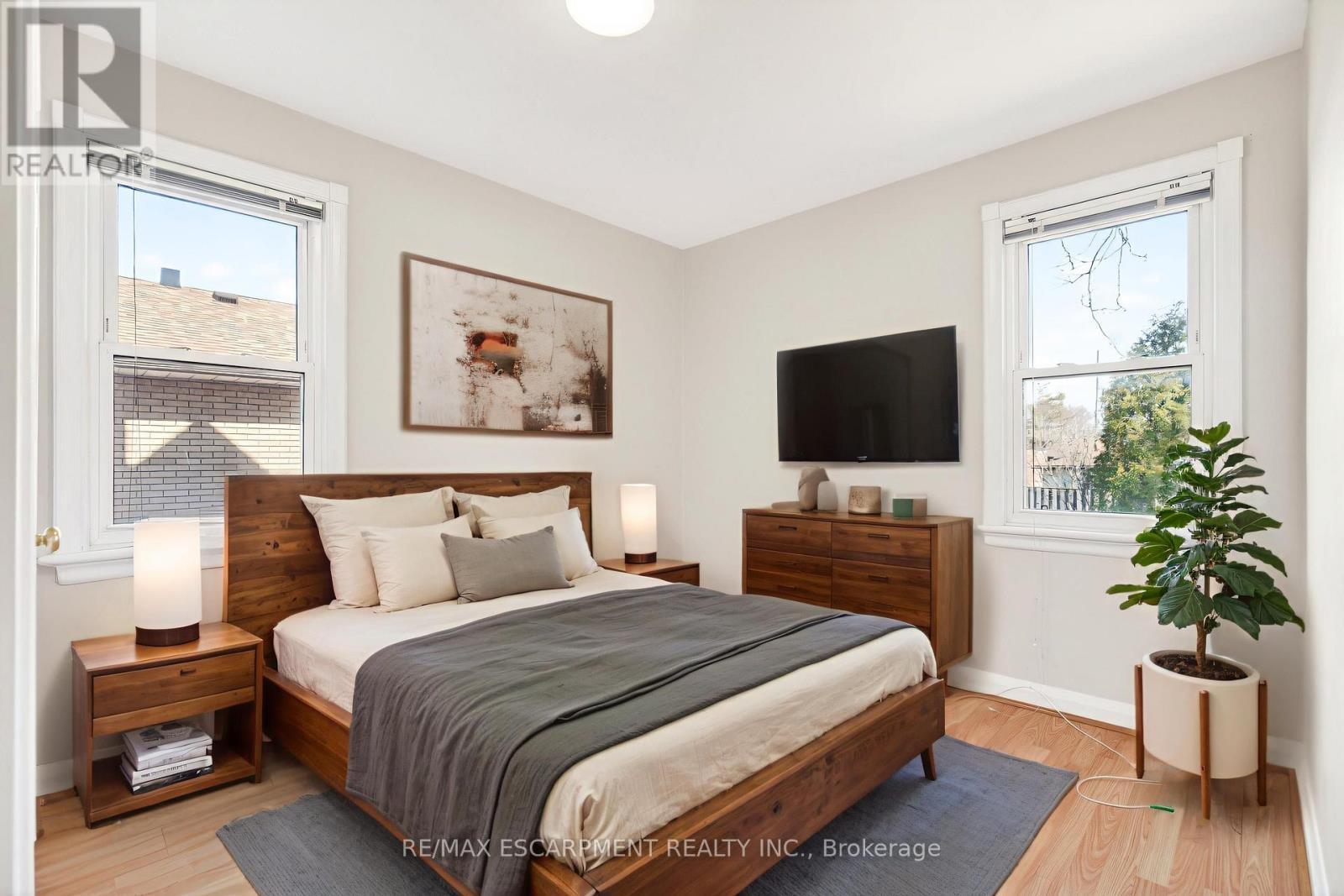 Virtually Staged - 269 Queensdale Avenue E, Hamilton, ON - Indoor Photo Showing Bedroom
