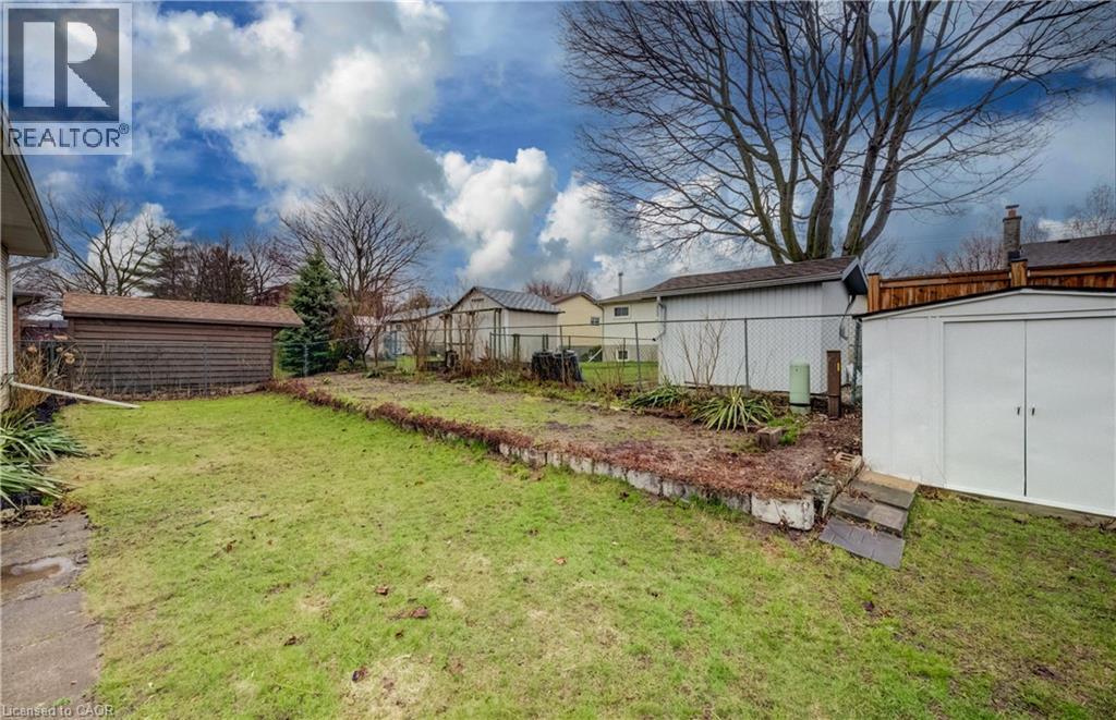 Ample room for activities and gardens in this large backyard. - 66 Tupper Crescent, Kitchener, ON - Outdoor