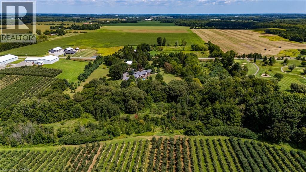 Overview of rural landscape with abundant farmland - 1285 Cockshutt Road, Simcoe, ON - Outdoor With View