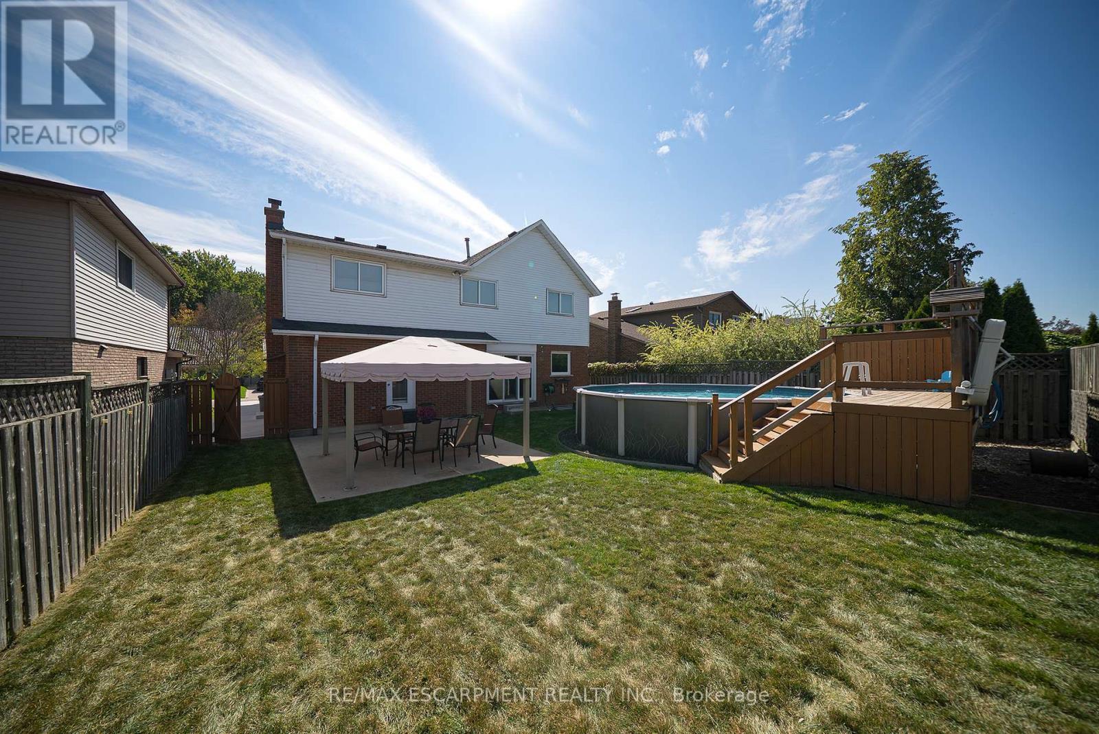 43 Flamingo Drive, Hamilton, ON - Outdoor With Above Ground Pool With Deck Patio Veranda With Exterior