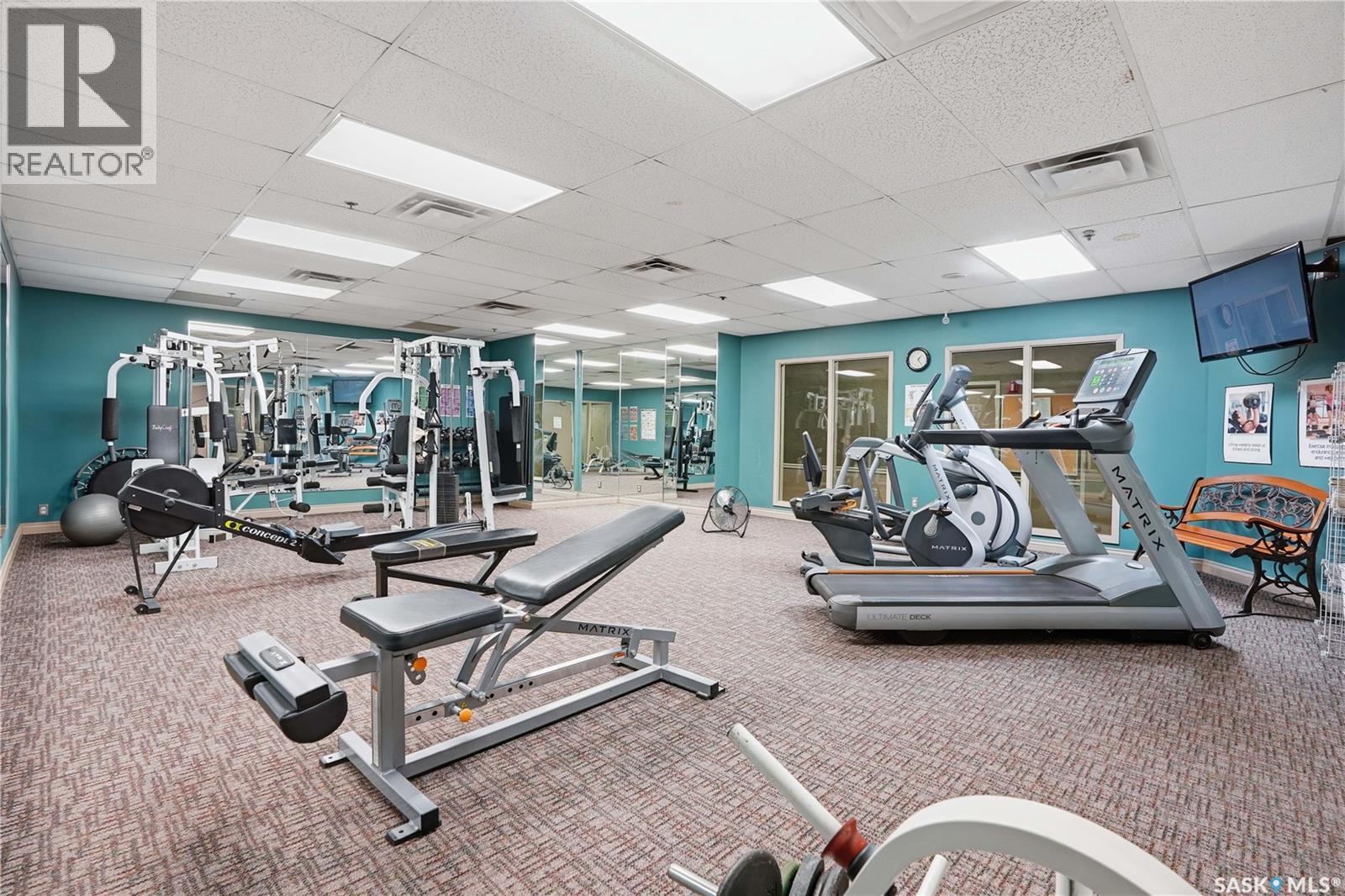806 1867 Hamilton Street, Regina, SK - Indoor Photo Showing Gym Room