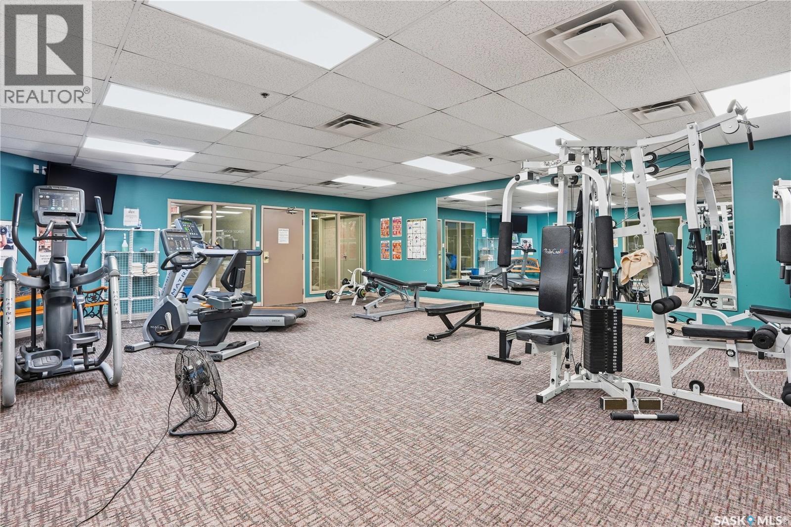 806 1867 Hamilton Street, Regina, SK - Indoor Photo Showing Gym Room