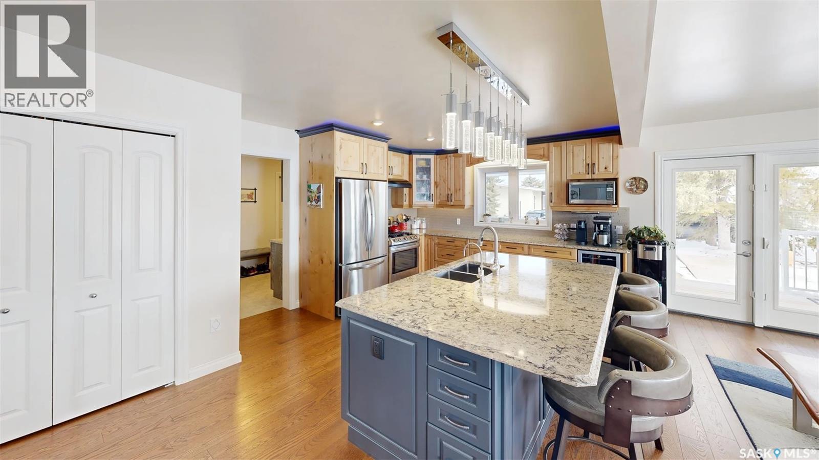 Bruce Acreage, Sherwood Rm No. 159, SK - Indoor Photo Showing Kitchen With Double Sink