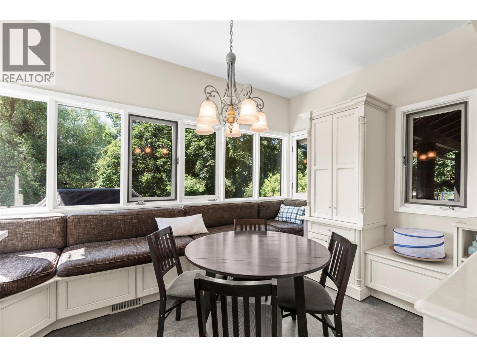 Primary Home Breakfast Nook - 1451 Mountview Road, Vernon, BC - Indoor Photo Showing Dining Room