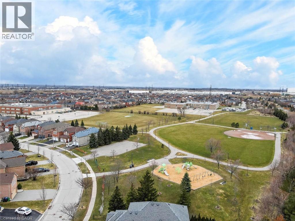 Aerial perspective of suburban area - 3753 Densbury Drive, Mississauga, ON - Outdoor With View