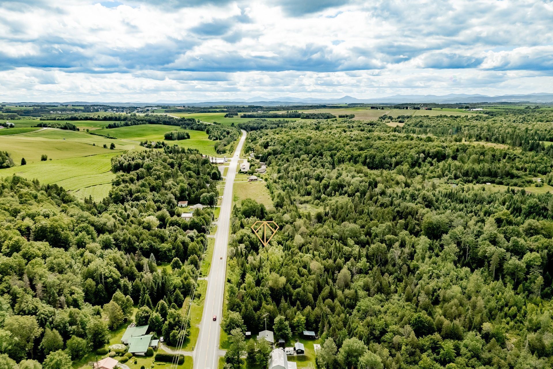 Photo aérienne - Route 141, Coaticook, QC