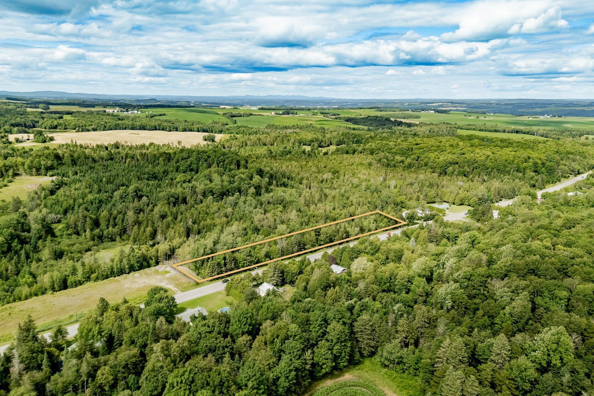 Photo aérienne - Route 141, Coaticook, QC