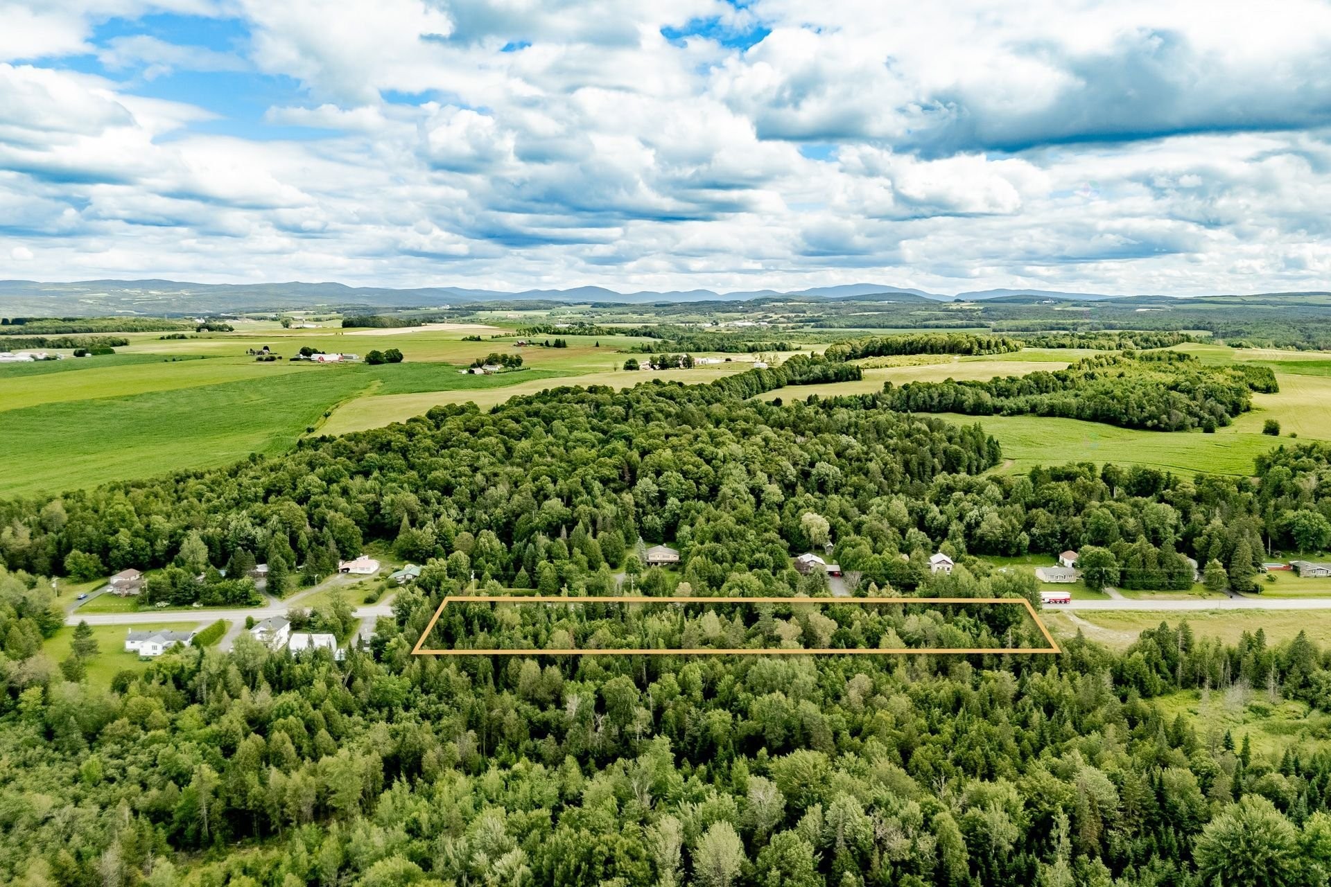 Photo aérienne - Route 141, Coaticook, QC