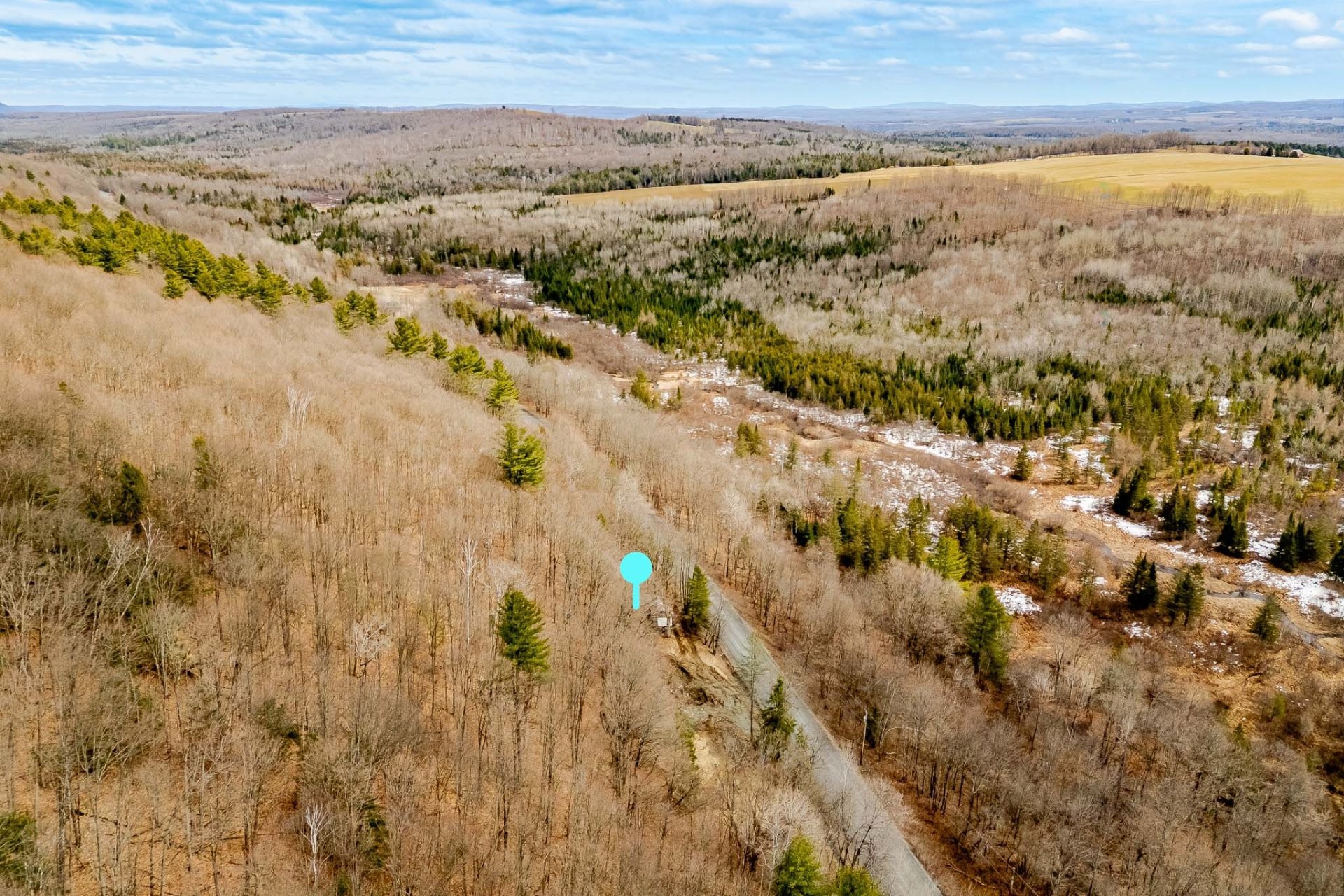 Photo aérienne - 1250 Ch. Vallières, Stanstead - Canton, QC