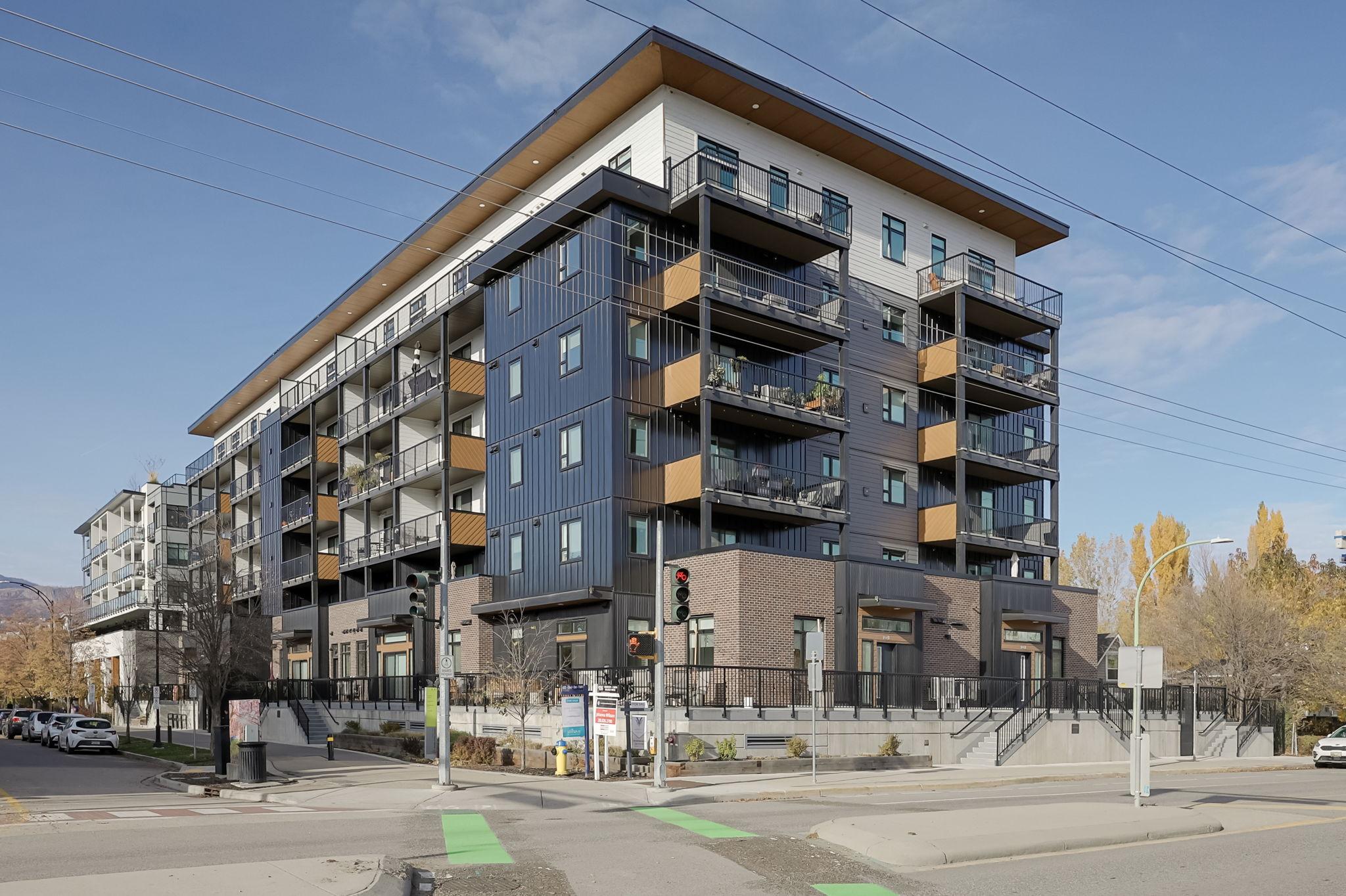 311-660 Cawston Avenue, Kelowna, BC - Outdoor With Facade