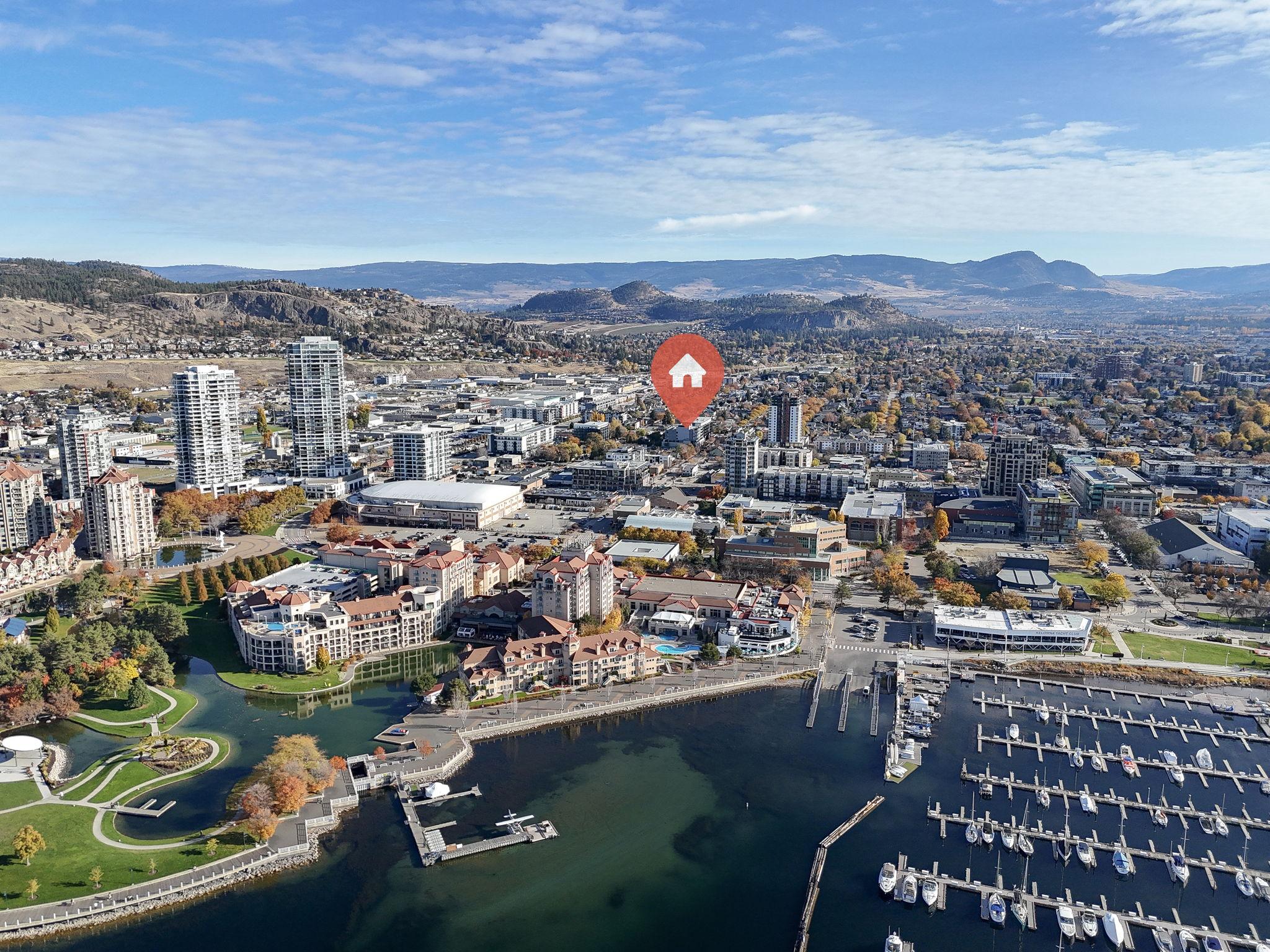 311-660 Cawston Avenue, Kelowna, BC - Outdoor With View