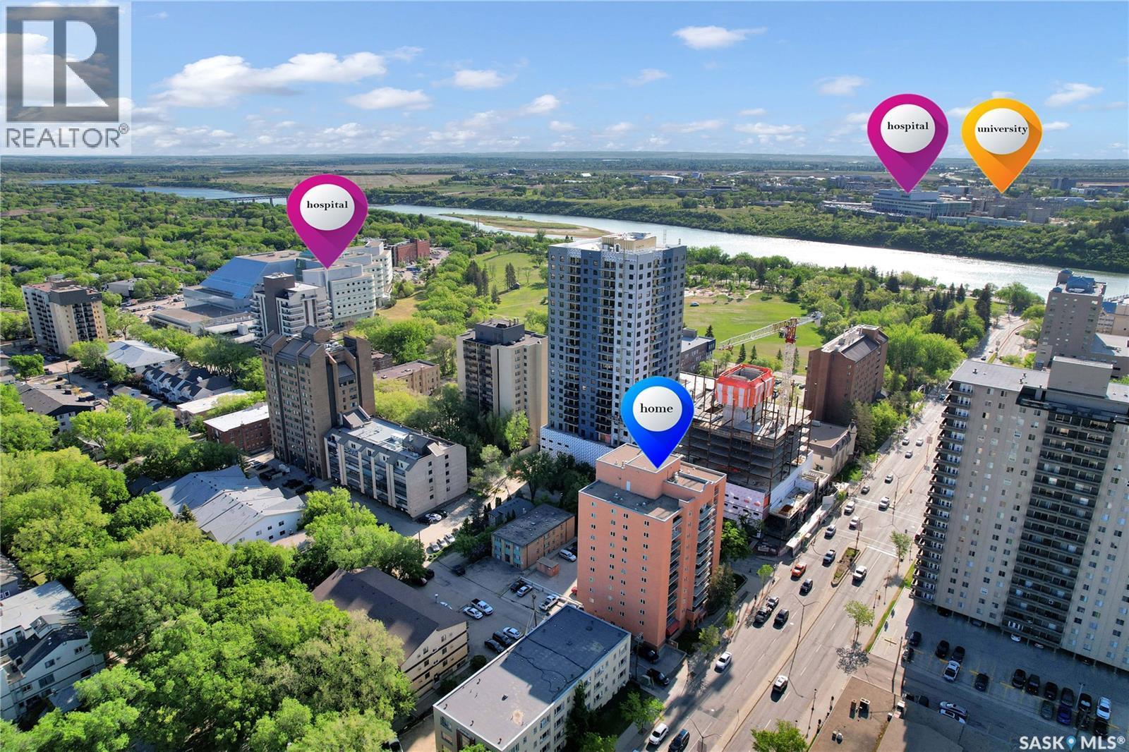 902 405 5Th Avenue, Saskatoon, SK - Outdoor With View